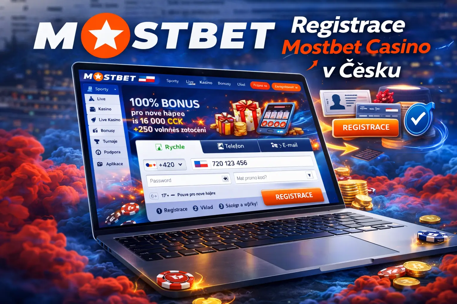 Registrace Mostbet Casino v Česku