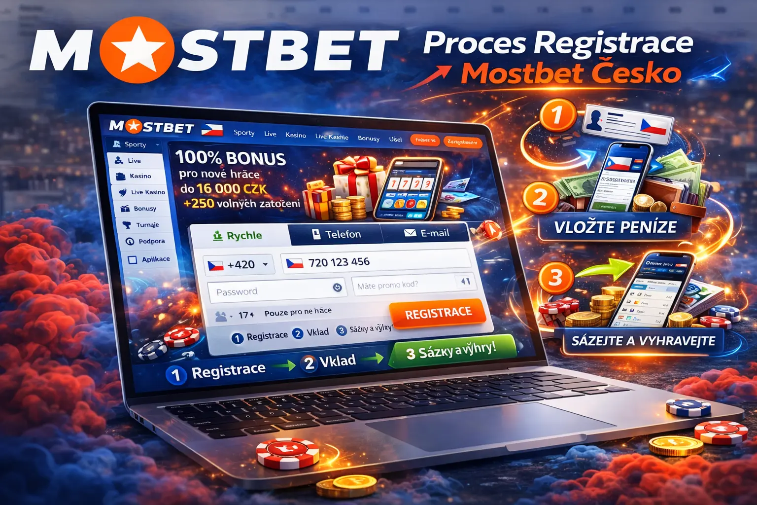 Proces Registrace v Mostbet Česko